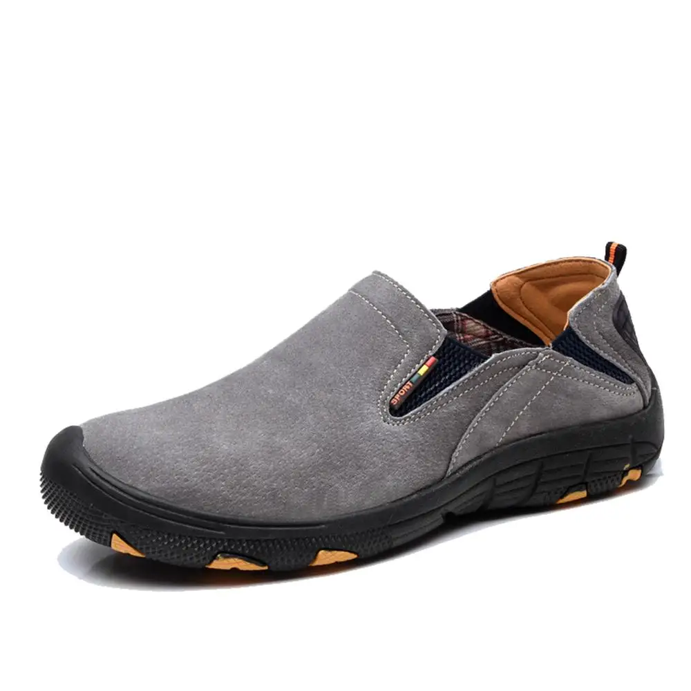 

2018 Autumn Winter Fashion Shoes Men Casual Leather Slip-on Men Comfortable Warm Loafers Non Slip High Quality big size 38-48