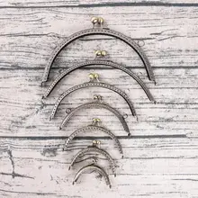 7 размеров DIY античный латунный металлический кошелек рамка кольцо поцелуй застежка ручка для сумки ремесло сумка изготовление Кошелек клип