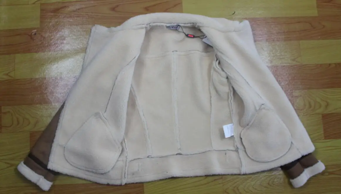 Women Faux Sheepskin Shearling Coat New Warm Suede Jacket Motorcycle Lamb Fur Coats Brown Leather Jacket AS30100