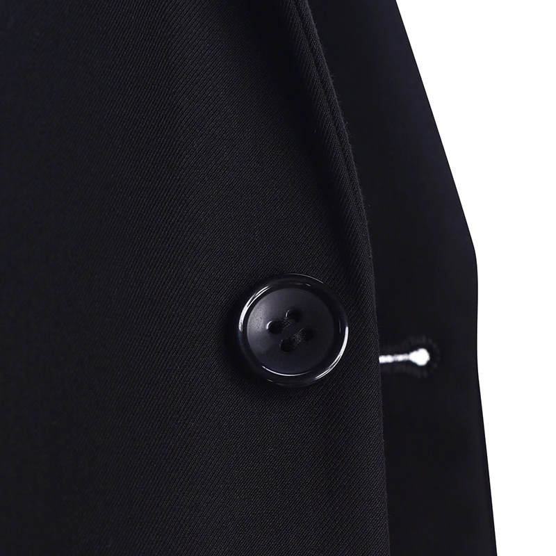 Деловой пиджак мужской смокинг Slim fit Классические Костюмы Блейзер Модный деловой