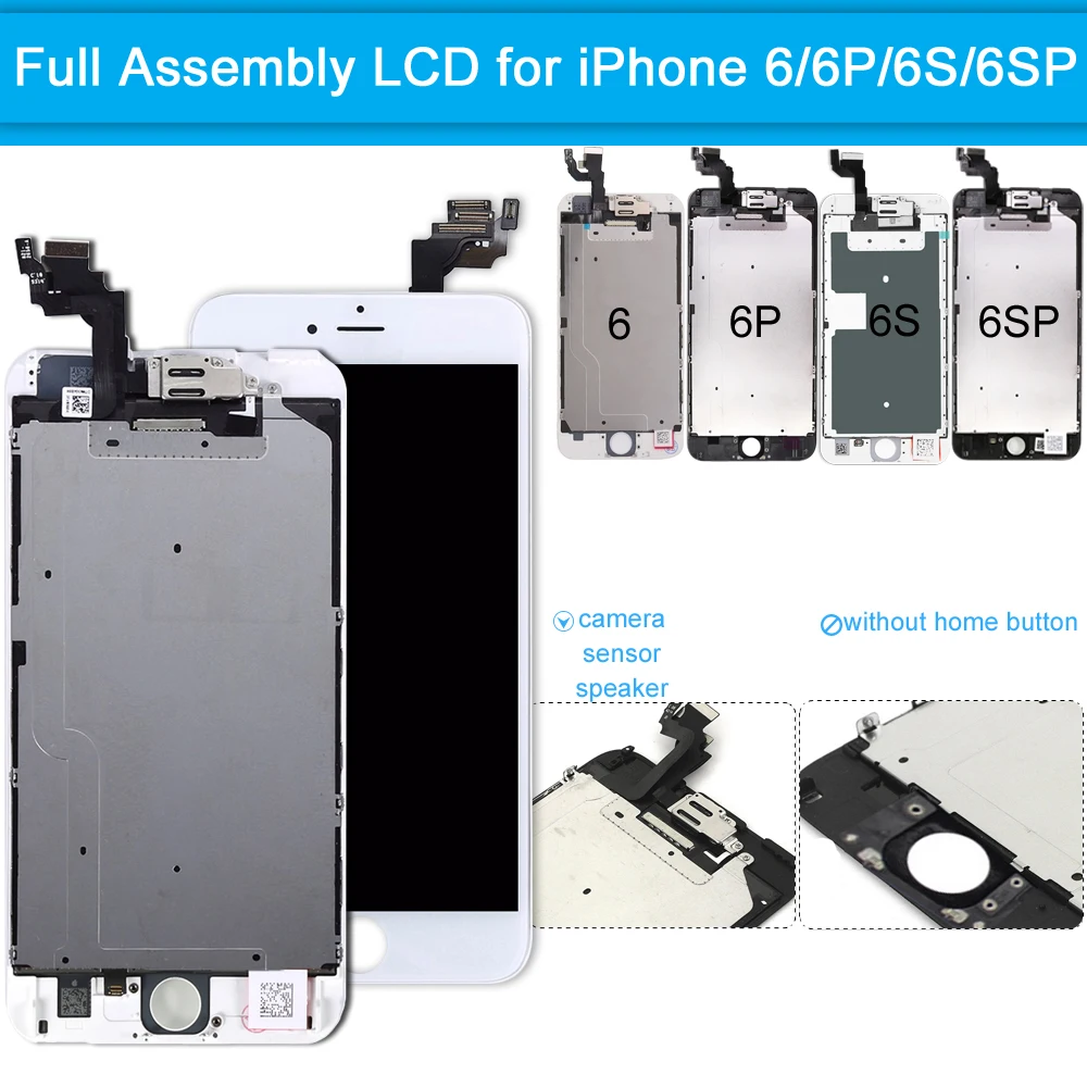 

for iPhone 6S Plus LCD Touch Screen Replacement Complete for iPhone 6 Plus LCD Display Digitizer Assembly Full Set No Button
