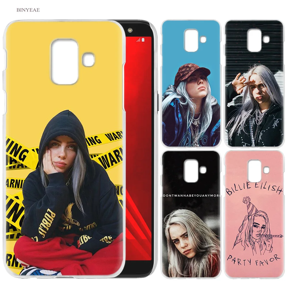 

Cell Phone Case for Samsung Galaxy S9 S8 S7 Edge Plus A6 A7 A8 A9 J4 J6 Plus 2018 Note 8 9 Cover Billie Eilish Music