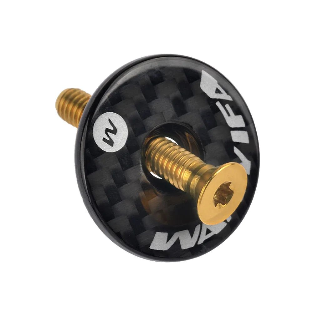 Wanyifa Carbon Fiber Stem Top Cap Road/Mountain Bicycle Stem Headset