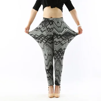 

d07 fashion womens bottoms high elastic pants capris comfortable plus leggings american style popular print free shipping xxxxxl