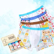 4 шт./лот мальчиков Нижнее белье однотонные, нижнее белье натуральный хлопок большой мальчик подросток четыре угла шорты детское нижнее бельё и трусы Коробки