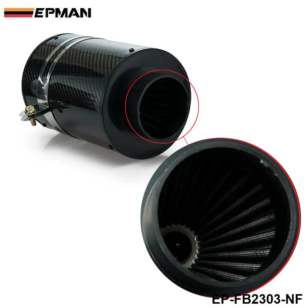 Универсальный индукционный комплект холодной подачи и воздухозаборник из углеродного волокна без вентилятора для BMW MINI Cooper S R53 EP-FB2303-NF