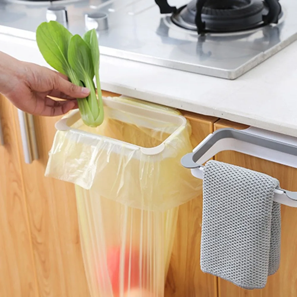 Multipurpose Single Lever Kitchen Door Back-Towel Rack Cabinets Cloth Hanger Hook Wall Mounted Towel Bar Bathroom Accessory