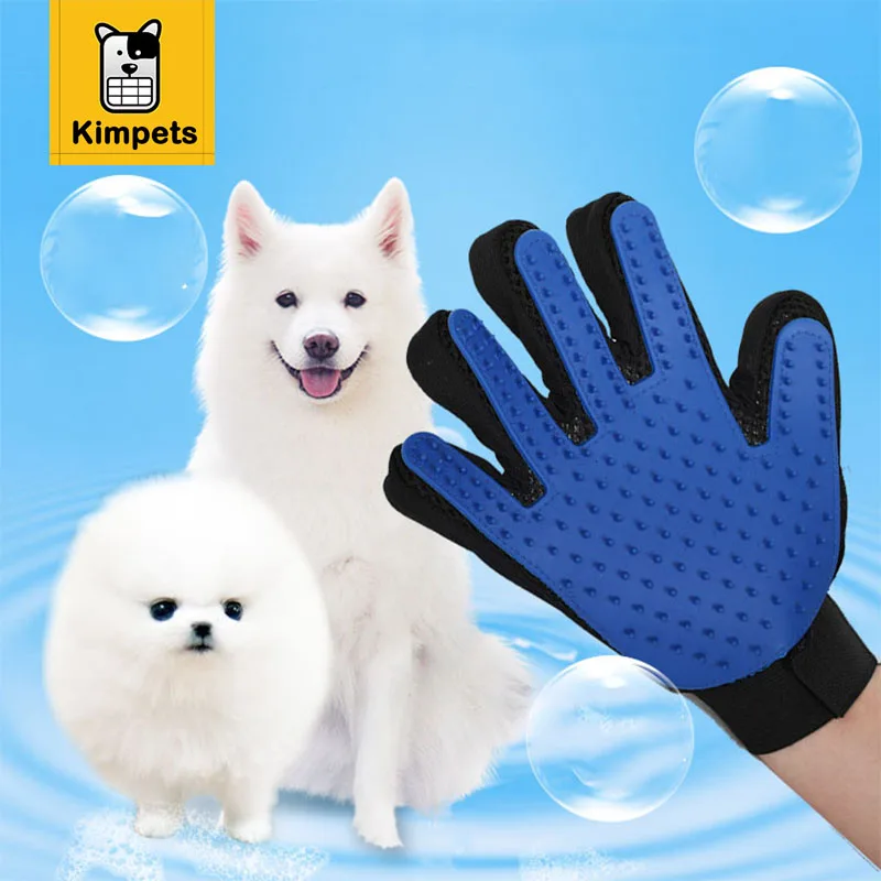 Silicone Pet Brush Glove Deshedding Gentle Efficient Pet Grooming Glove