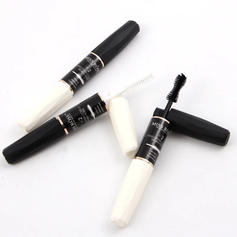 Miss Rose Dual Color Waterproof Mascara, Black and White, 3D Eyelash Extension, Thick Curling, 12g image 3
