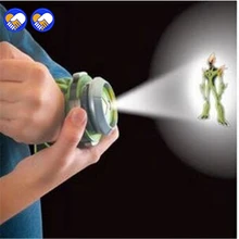 Игрушка мечты Бен 10 стиль Япония проектор часы бан дай подлинные игрушки для детей дети слайд шоу ремешок для часов падение