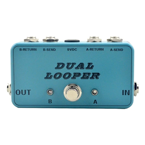 Гитара True-Bypass AB Looper Педальный переключатель коробка 2 канала педаль акустических гитар, аксессуары - Цвет: Blue 2 loop