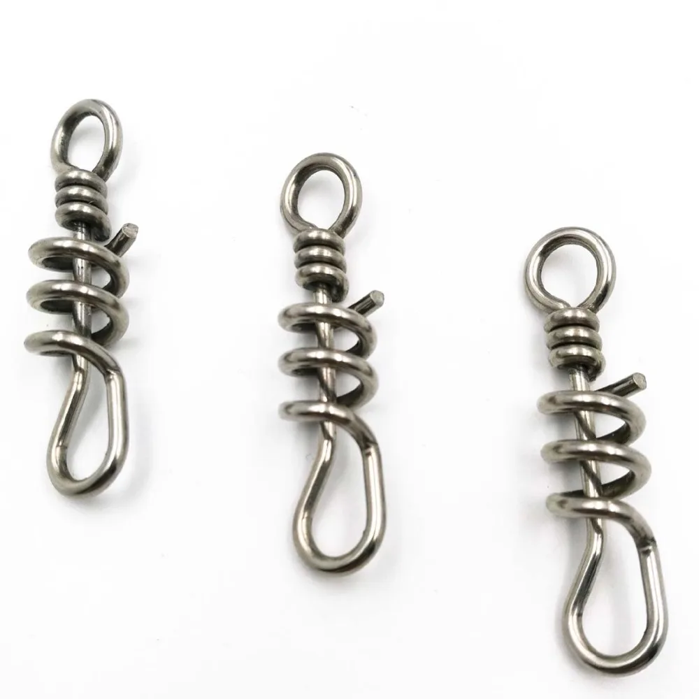 Shared With Fish 6Pcs Heavy Duty Corkscrew Swirl Fishing Swivel Lead