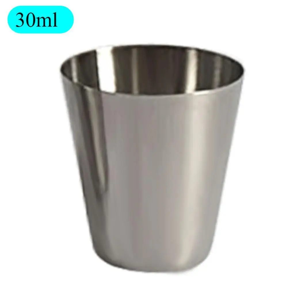 Stainless Steel Mouth Cup Bar Drinking Utensils Spirit Glass Anti-fall Children's Cup Home Kitchen White Wine Glass - Цвет: 30ml