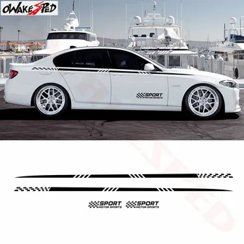

Car Styling Body Waist Lines Stickers For Toyota Mazda Nissan KIA Peugeot Chevrolet Hatchback Sedan Auto Body Door Decor Decals