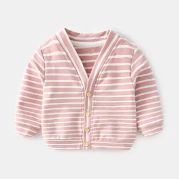 

INS hot Boys Girls spring jacket 0-1-2-3 years old children's Single-breasted knit cardigan baby clothes long-sleeved outerwear