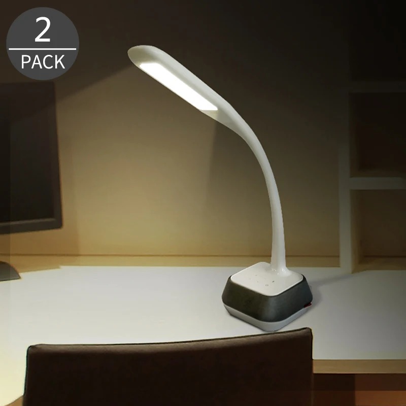 

2017 Fashion Bluetooth Stereo LED Table Lamp Desk Light Touch Dimmer Reading Eyesight Protection for Study Dormitory 2Pack