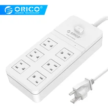 ORICO SPT-S6, высокое качество, защита от перенапряжения, разъем питания, полоса IC, белый цвет, для Ipad, Iphone