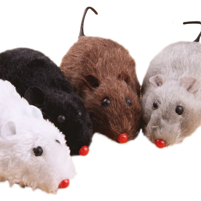 Hot Creativo Divertente Clockwork Primavera di Potere Del Mouse Peluche Giocatto Hot Creativo Divertente Clockwork Primavera di Potere Del Mouse Peluche Giocatto