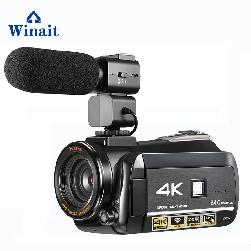 Winait UHD 4k цифровая видеокамера с ночным видением Wi Fi