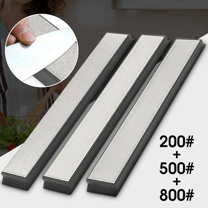 3 шт./компл. 200/500/800 алмазные Ножи точилка для ножей, точильный камень профессиональная заточка Ножи камень Кухня инструменты