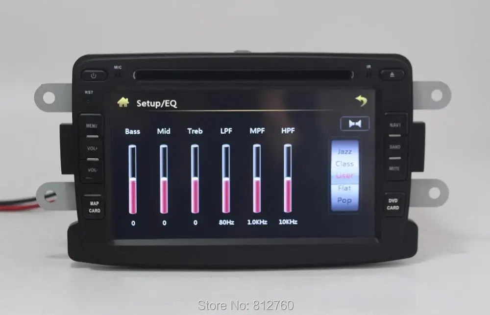 Perfect 2 din 7" Car DVD Player for Renault Duster Sandero Logan with GPS Navigation Radio Stereo TV Bluetooth Audio Video Gift map 5