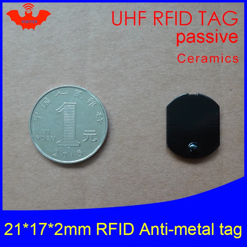 UHF RFID Метка 915 МГц 868 Alien Higgs3 EPCC1G2 6C литье 21*17*2 мм тонкие Прямоугольные керамические