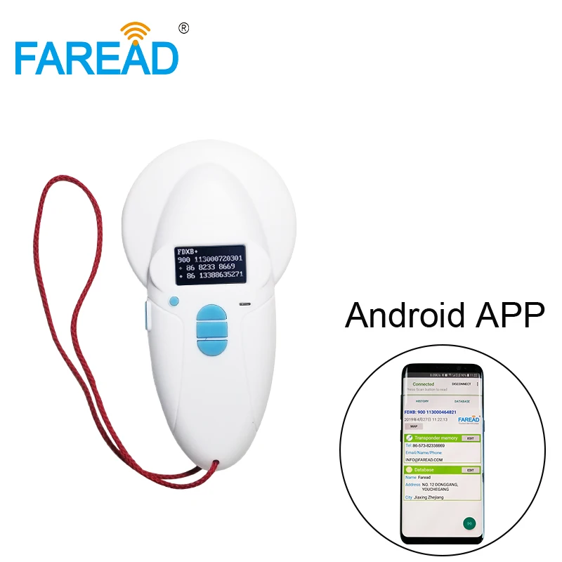 Android App /125khz Bluetooth-compatible Rfid Implant Id Microchip  Scanner Animal Dog Cat Pet Chip Reader Vet +2x Free Gt - Ic/id Card -  AliExpress
