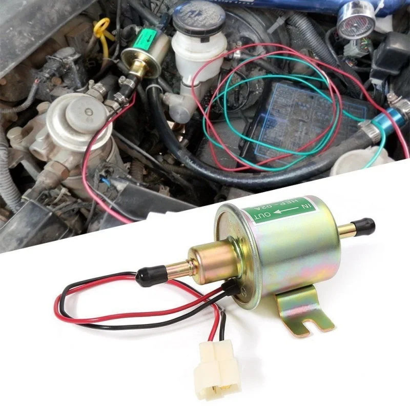 

Electronic Fuel Pump HEP-02A 12V Car Modification Gas Diesel Low Pressure Petrol For Motorcycle TOYOTA Ford Yanmar NISSAN