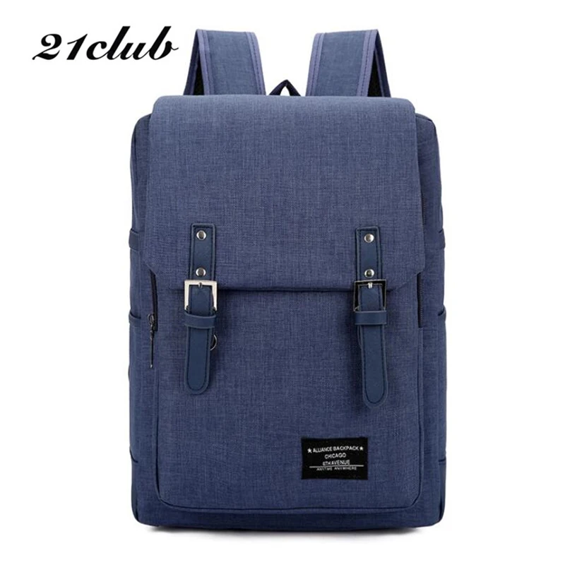 

21CLUB Brand Large capacity Casual Solid Color Rucksack Shopping Travel Simple Waterproof Multifunction Women or Men Backpacks