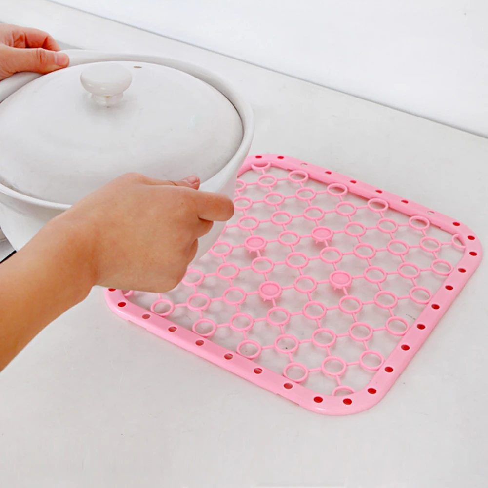 Durable Kitchen Sink Mat Table Placemats Kitchen Sink Drying Rack Draining Mat Insulation Pad for Drying Dishes