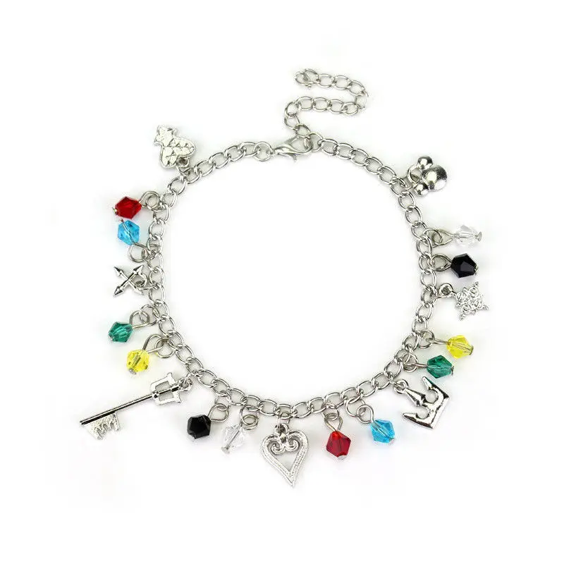 

Anime Kingdom Hearts Sora Key Blade Alloy Bracelet Model Pendant Charm Cosplay Toy Gift Collection