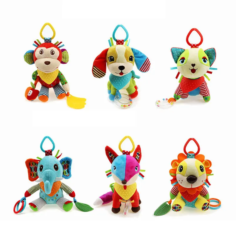 20cm Baby Bed Pram Hanging Toys Infant Boys Girls Cute Animal Plush