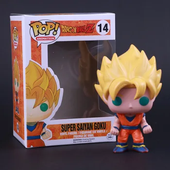 

FUNKO POP Animation Dragon ball Z GT Funimation 14 Super Saiyan Son Gokou Goku Action Figure Vinyl Figurine Figura