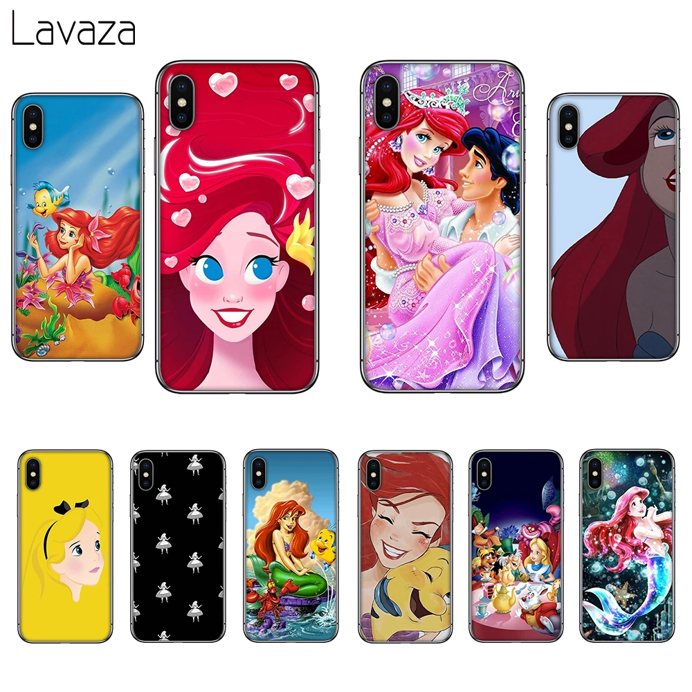 Lavaza Princess Ariel Soft Silicone Case Cover for Apple iPhone 6 6S 7 8 Plus 5 5S SE X XS 11 Pro MAX XR |