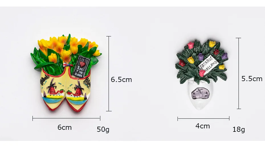 Dutch tulip fridge magnet 04