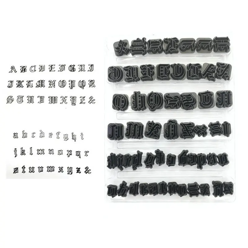 

Yueyue Sugarcraft Gothic Capital/letter Plastic fondant cutter cake mold fondant mold fondant cake decorating tools