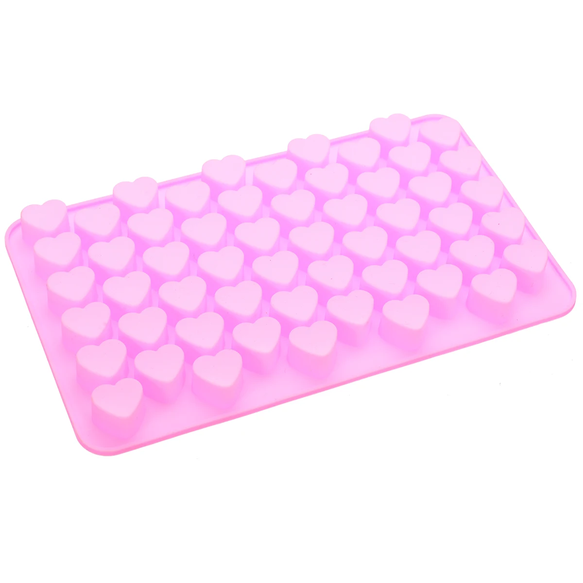 55 Holes Silicone Mini Heart Mold Chocolate Candy Ice Cube Mould Love Shaped Fondant Cake Decoration Kitchen DIY Baking Tool