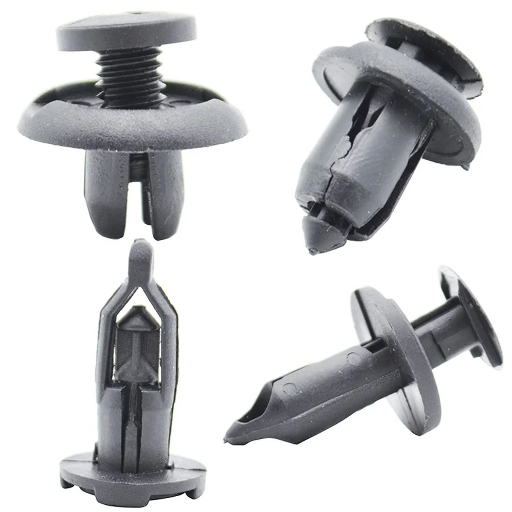 

40 Pcs Universal Auto Bumper Fastener 8-10mm Hole Rivet Retainer Push Engine Cover Car Door Trim Panel Clip Fasteners