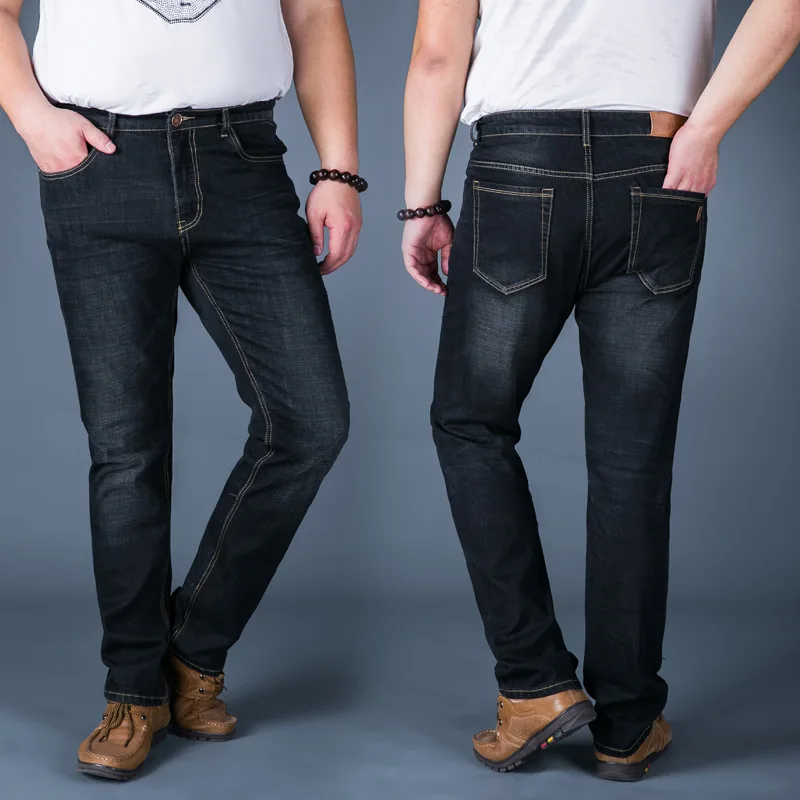 2018 new fertilizer plus high waist fat pants loose large size casual men's jeans 30 31 32 33 34 36 38 40 42 44 46 48