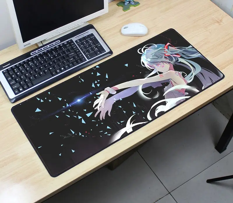 hot Hatsune Miku mouse pad 700x300mm gaming mousepad gamer mouse font b mat b font cheapest