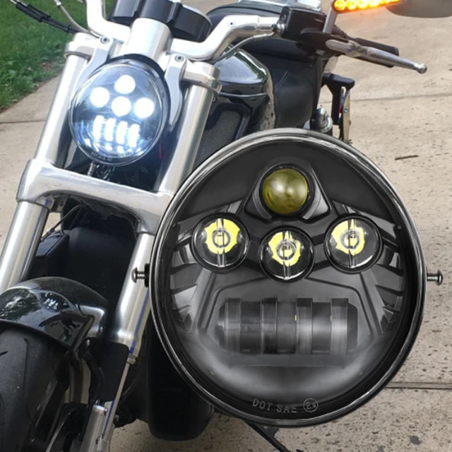 tab opkald kit 2017 New for Harley V-rod Motorcycle Accessories LED Headlight Black for  Harley motorcycle VRSCA V-