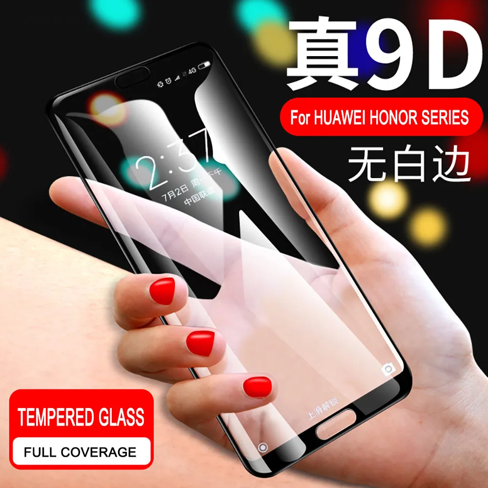 

LECAYEE HUAWEI HONOR View 20 Tempered Glass Full Coverage Honor View 10 lite 9 lite 8 lite 8A 8X 8X Max Screen Protector