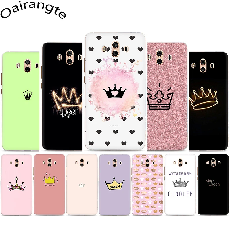 buy PRINCESS Queen crown king Hard phone Case for Huawei Y5 Y6 Y7 Prime Y9 Mate 10 20 Lite Pro Nova 2i 3 3i Lite 4 5i