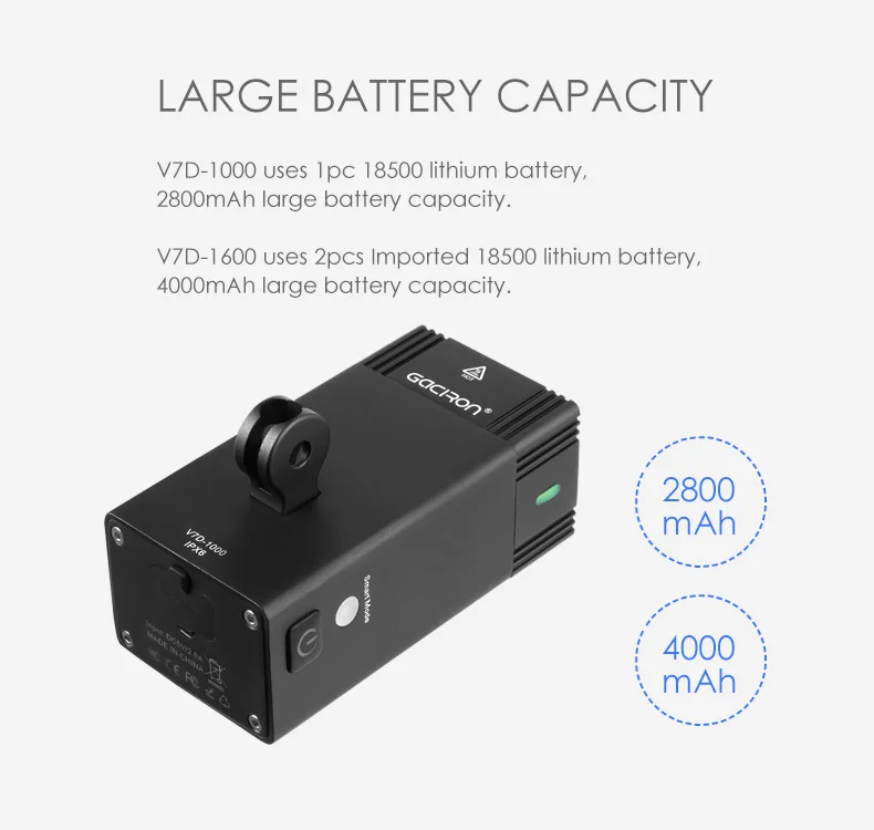 Excellent Gaciron Intelligent V7D-1000/1600Lumen Mountain Bicycle Light Front USB Rechargeable IPX6 Waterproof Bicycle Light For Race 8