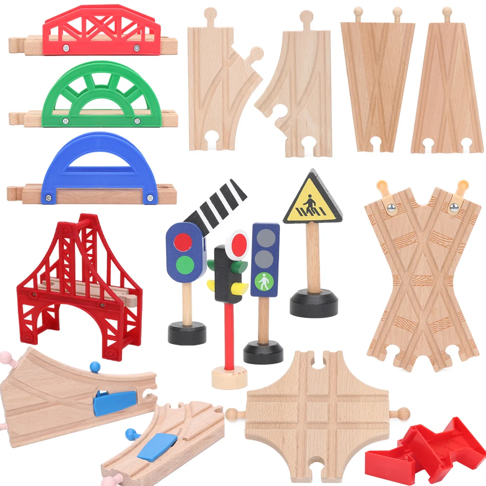 Thomas&Friends Wooden Bridge Piers Wooden Train Tracks Set Train