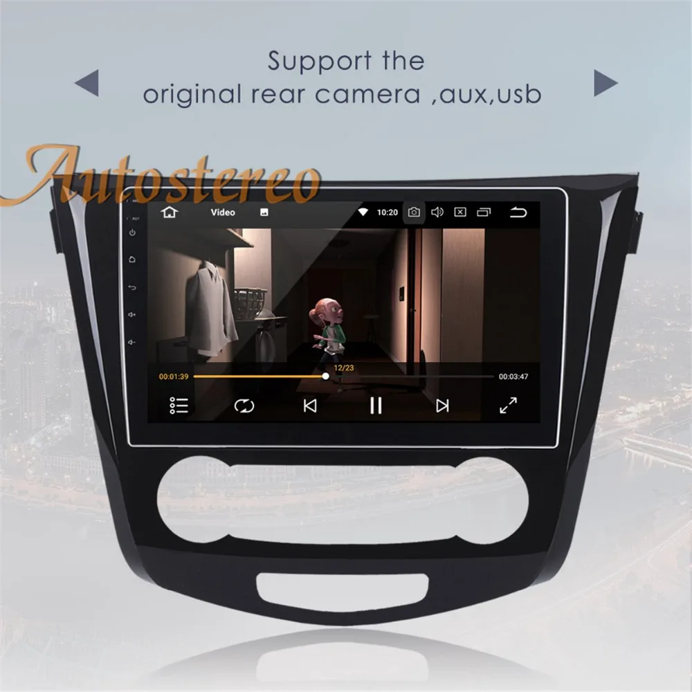 Discount Autostereo Android9 4G RAM octa Car GPS navigation headunit Multimedia For Nissan X-TRAIL Qashqai 2013-2018 no DVD tape recorder 3