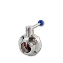 " Tri Зажим, санитарный из нержавеющей стали 304 силиконовый ручной клапан-бабочка с ручкой и 102 119 мм