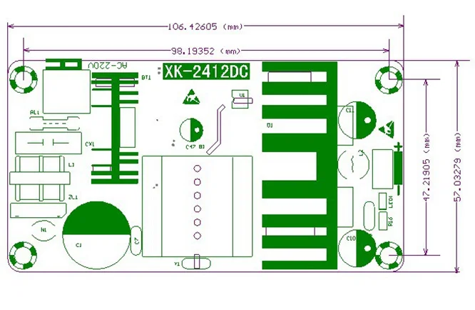 DHL, 50 шт в наборе, Мощность модуль Питание AC 110v 220v DC/DC 24V 4A 6A AC-DC 100W импульсный источник Питание доска 828 продвижение PN35