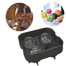 Новинка, 4 Полость вокруг формы, 3D форма для льда, вечерние силиконовые лотки, кухонная формочка для шоколада, отличный подарок