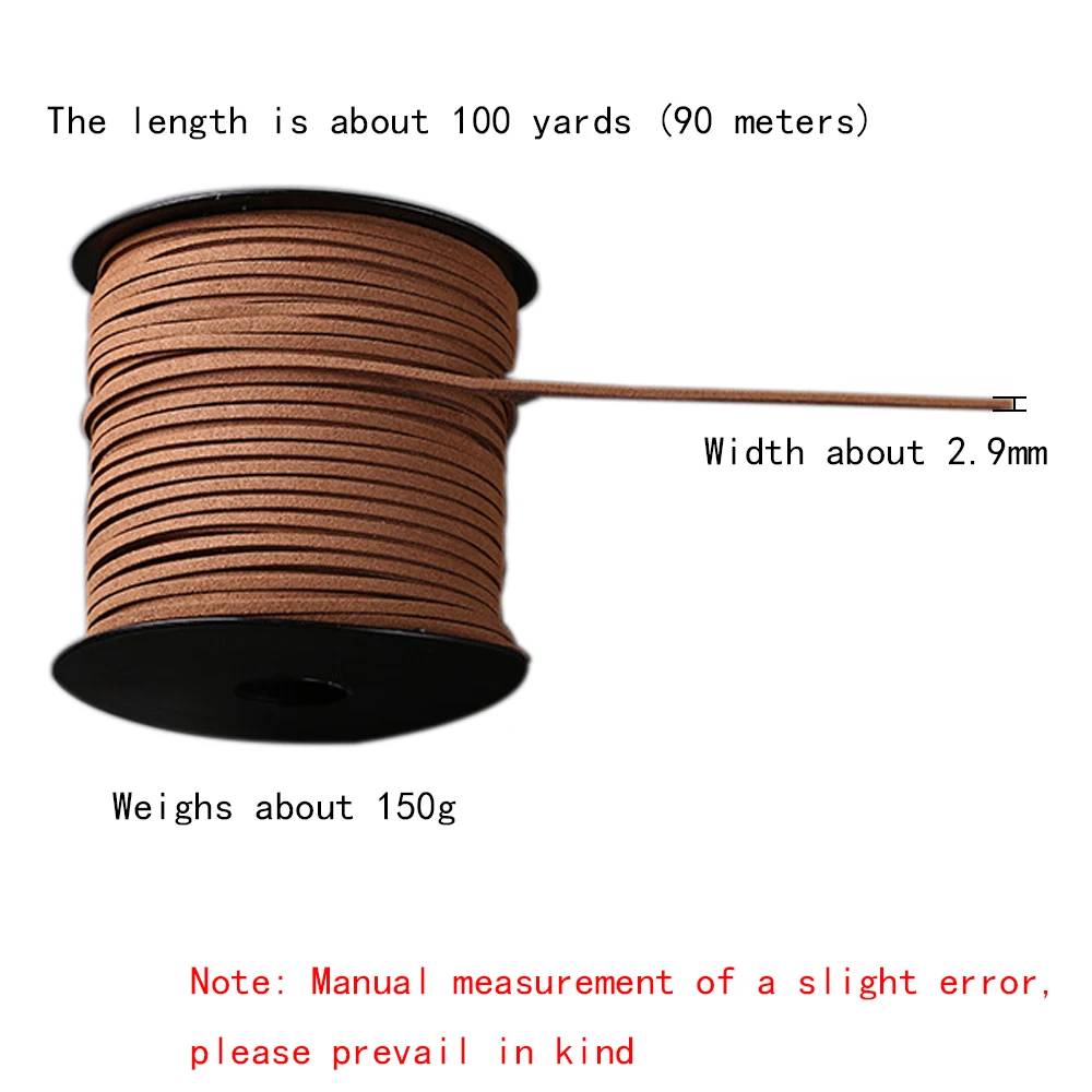 100Yard шнур из искусственной замши бархат веревка кожа шнуры Кружева Одежда Обувь Браслеты из шнуров самодельные Украшения швейная ткань с кисточками и бахромой